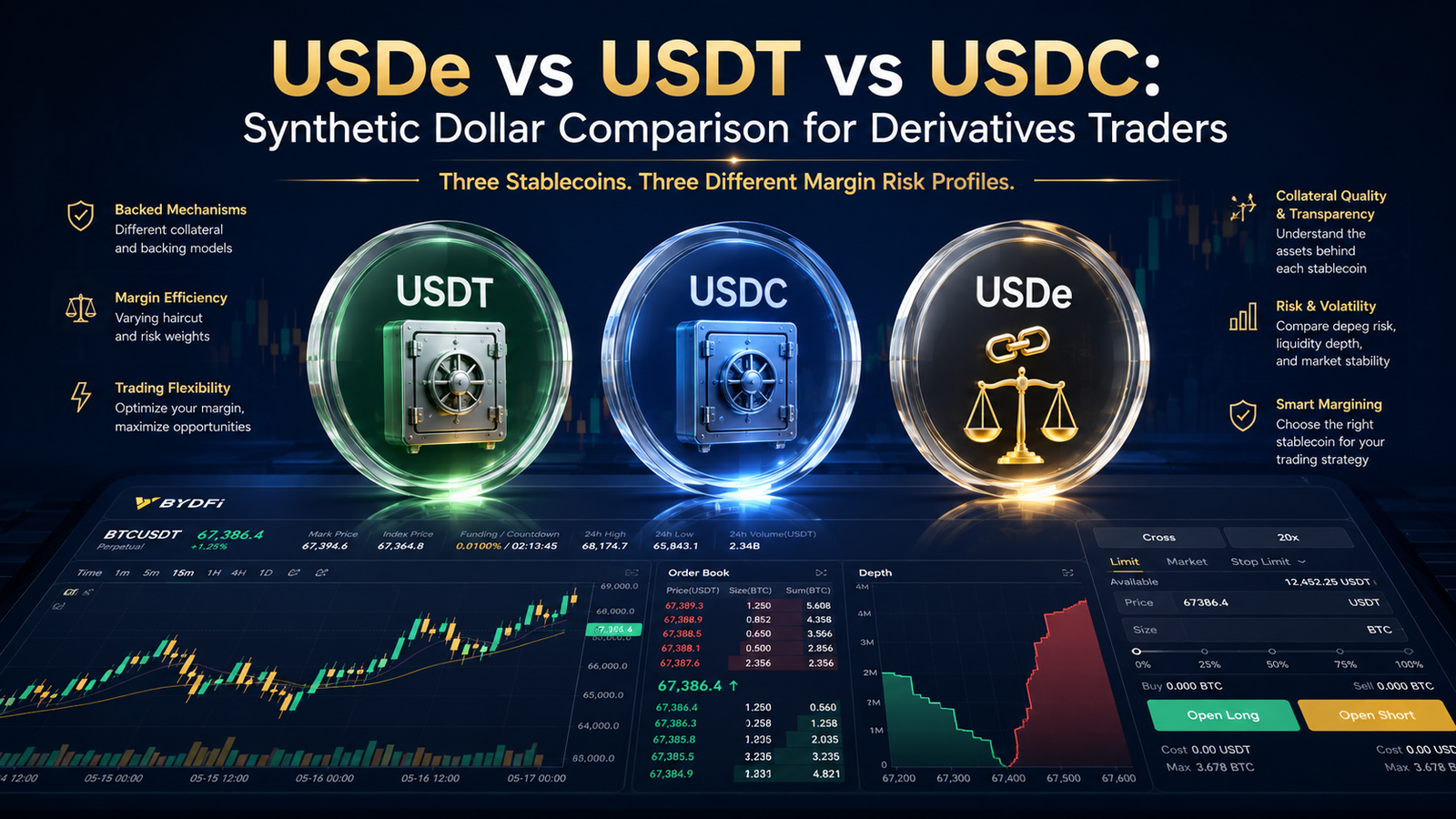 USDe vs USDT vs USDC